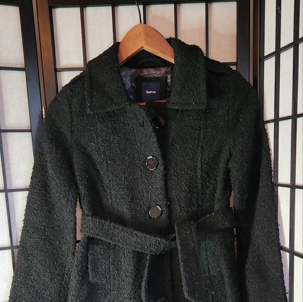GAP  Girls Black dress coat